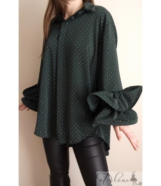 Nauja puošni palaidinė rauktomis rankovėmis